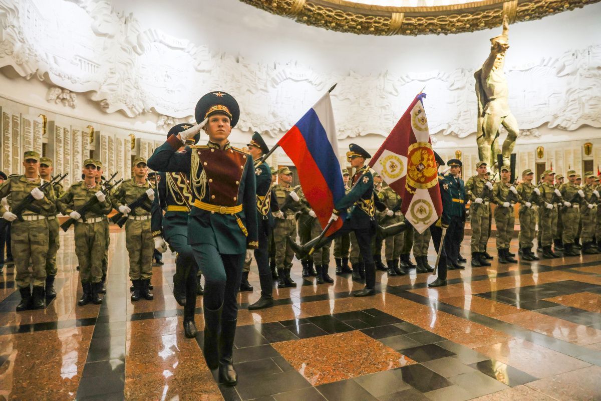 Новобранцы Преображенского полка примут присягу на территории Музея Победы