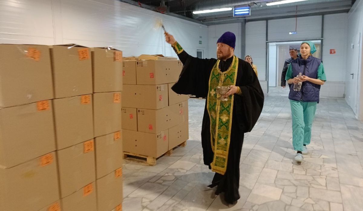 На &quot;Птицефабрике Чайковская&quot; начался обряд освящения яиц к Светлой Пасхи