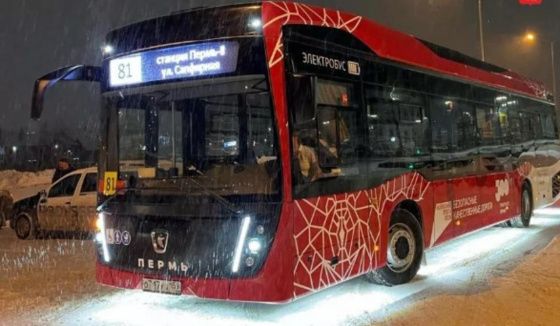 В Перми запустили первый маршрут электробусов