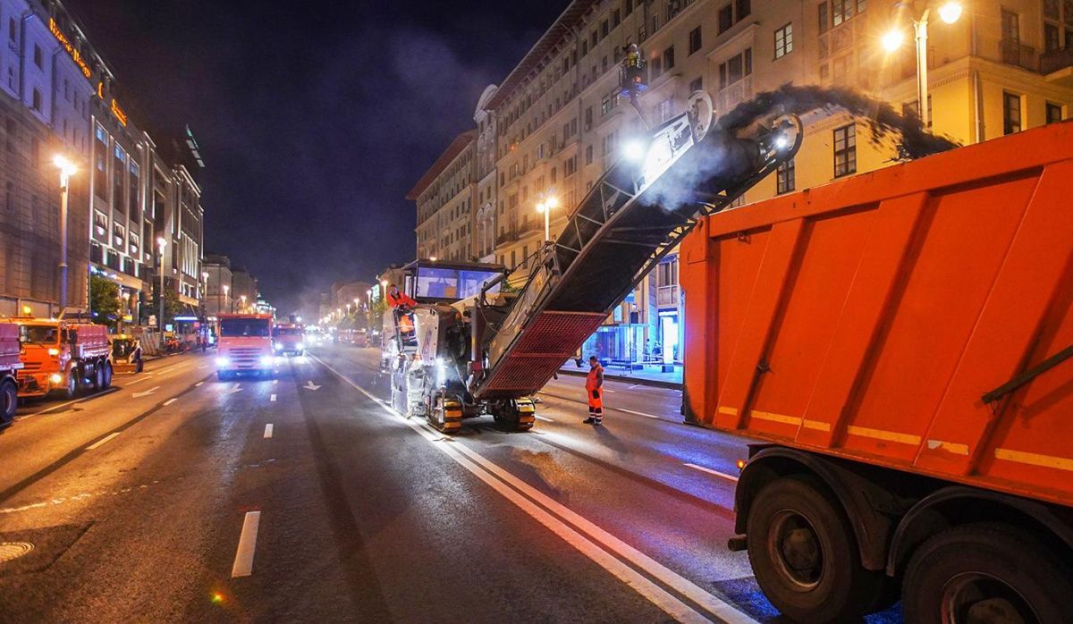 В Москве заменили более 13 миллионов квадратных метров асфальта