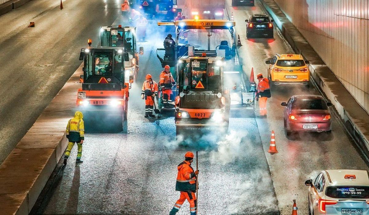 На Садовом кольце завершено более 60% обновления асфальта