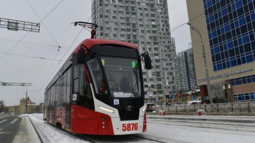 По Перми начали курсировать ещё шесть новых трамваев «Львёнок»